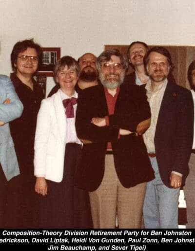 12. Ben Johnston's retirement party from UIUC 1986