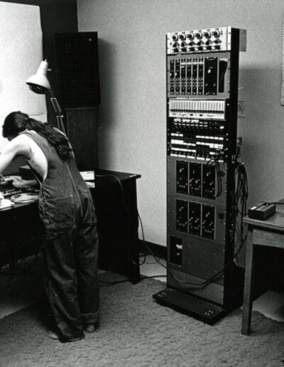 Studio B student working (1974)