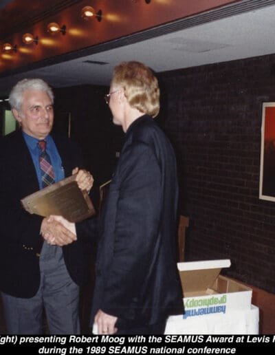 19. Robert Moog & Scott Wyatt at SEAMUS (1989)