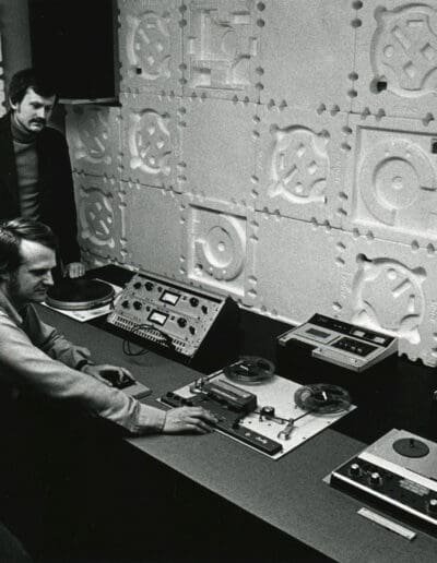 Scott Wyatt & James Beauchamp in Studio E (1975)