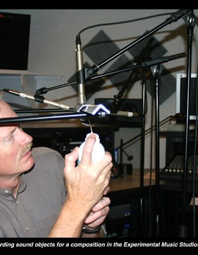 21a. Scott Wyatt working on On a Roll (2004) b
