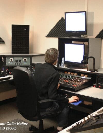 22a. EMS Assistant Colin Holter working in Studio B (2006)