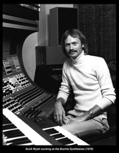 Scott Wyatt at the Buchla (1978)