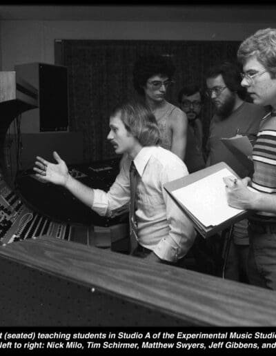 Scott Wyatt with students (1979)