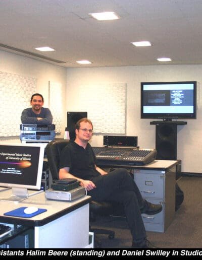 29. EMS Assistants Halim Beere and Daniel Swilley in Studio X (2009)