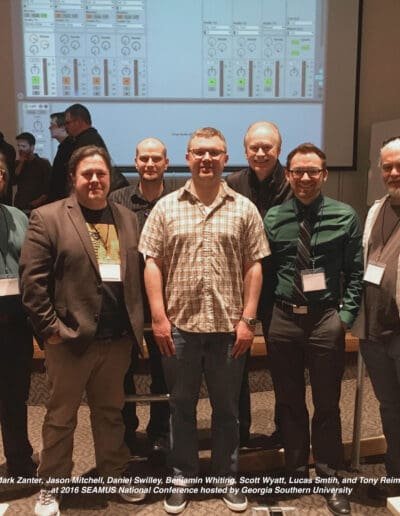 36d. Illinois alums and grad students at SEAMUS (2016)